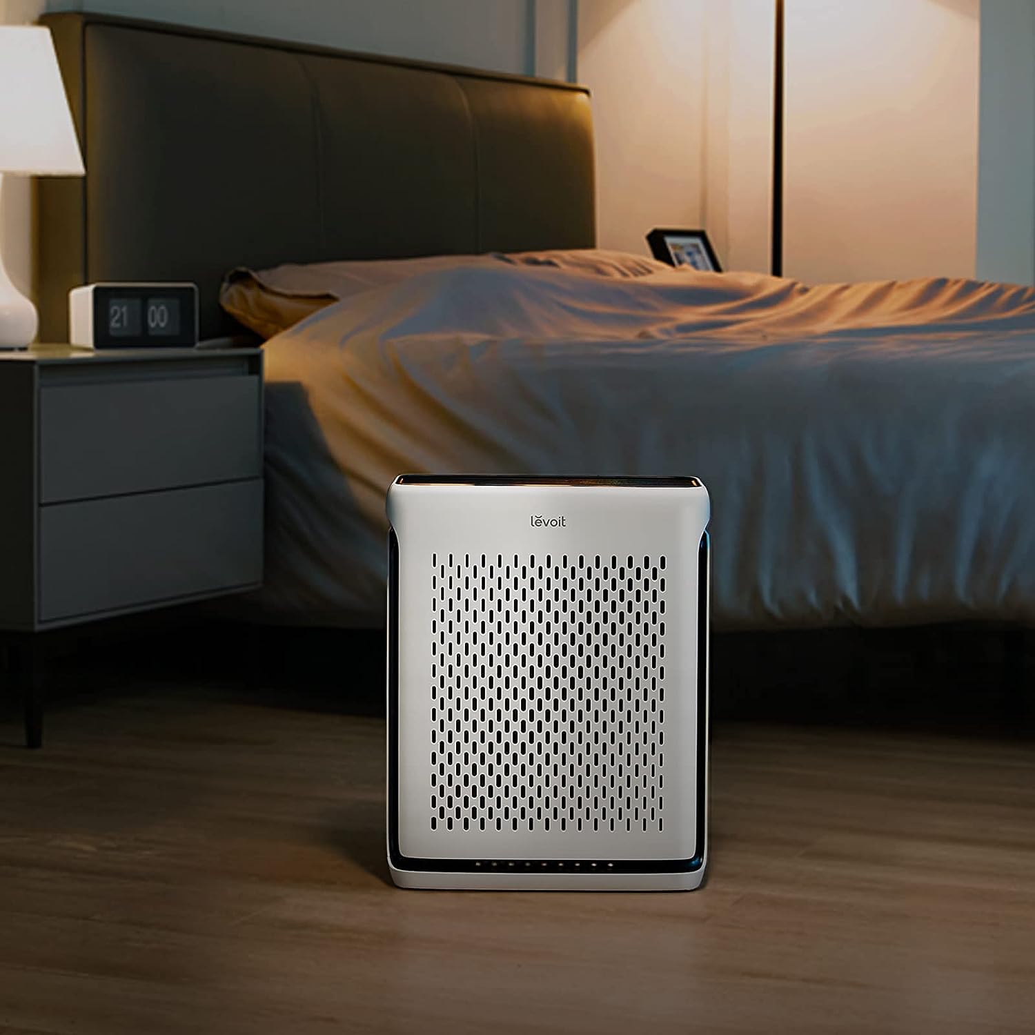 levoit air purifiers for home large room bedroom up to 1110 ft2 with air quality and light sensors smart wifi washable f 3