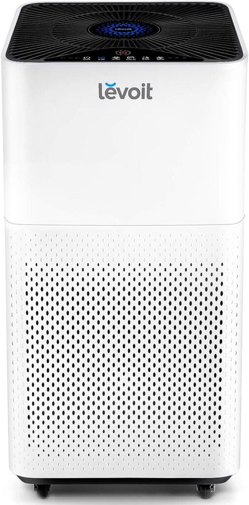 LEVOIT Air Purifiers for Home Large Room with HEPA Filter, Cleaner for Allergies and Pets, Smokers, Mold, Pollen, Dust, Quiet Odor Eliminators for Bedroom, Smart Auto Mode, LV-H135, White